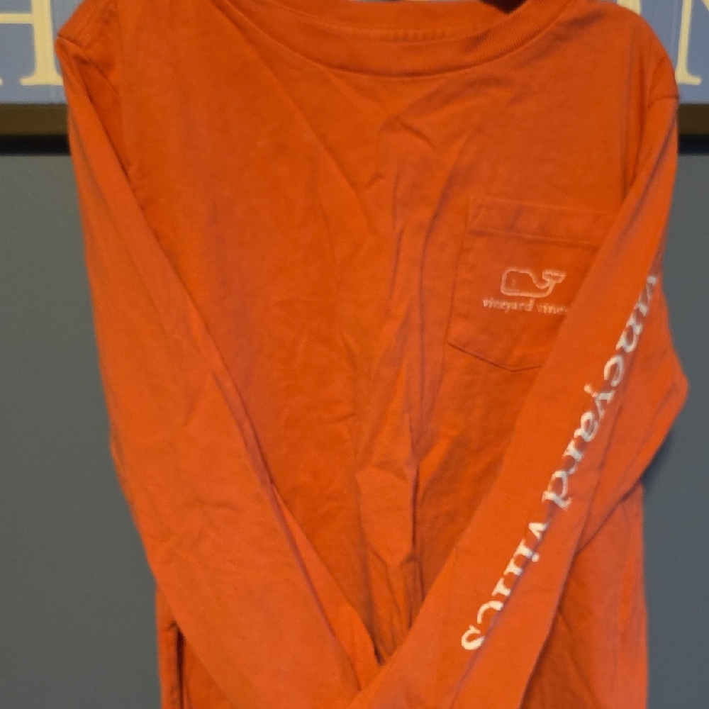 Boys Size 6 Vineyard Vines Nantucket Red Long Sleeve Tee.
